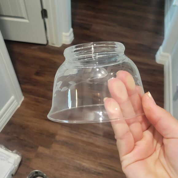 VTG Princess House Two Etched Crystal Revere Bowls #385 and small ladel Elegant - Picture 10 of 12